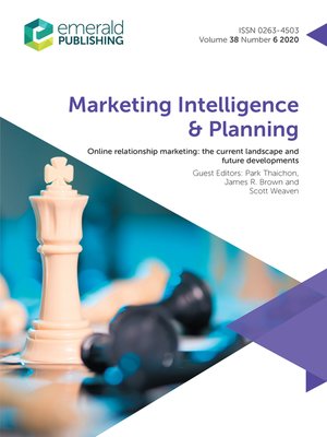 cover image of Marketing Intelligence & Planning, Volume 38, Number 6